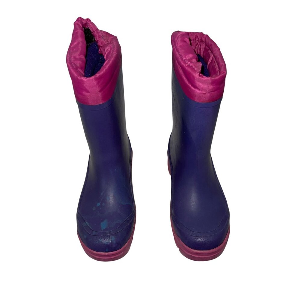 Stride Rite Pink Purple Winter Boots Toddler Girls 11M Solid Removable Inserts - Picture 3 of 10